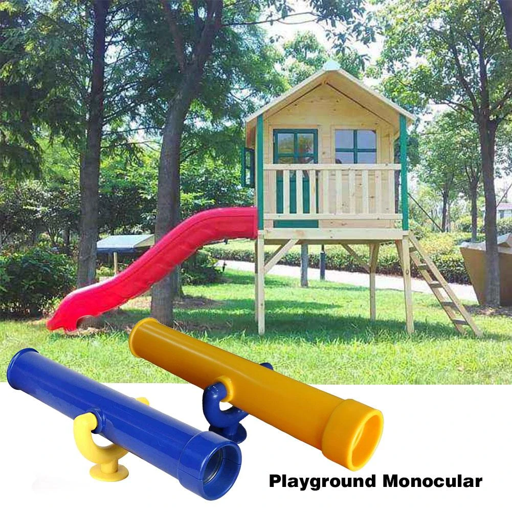 Kids Playground Monocular Pirate Telescope Plastic Children Toy Swing Set Accessory Green For Outdoor Wooden Swing Set Accessory