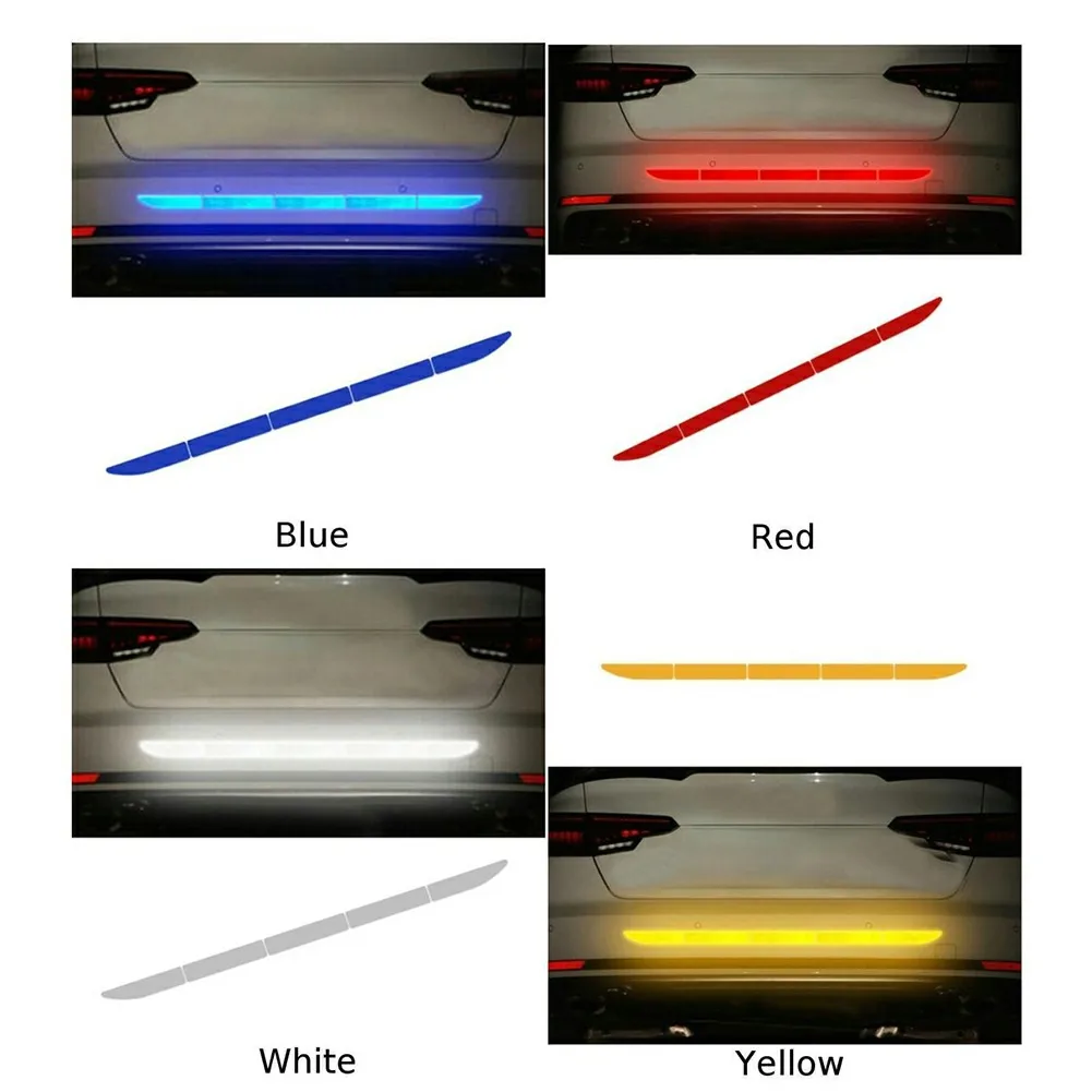 Car Reflective Warn Strip Tape Bumper Safety Decal Sticker Paster Accessories Car Reflective Warn Strip Tape Bumper Safety Decal Sticker Paster Accessories