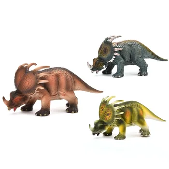 

Hot Jurassic Triceratops Dinosaur Model Styracosaurus Unicorn Dragon Solid Model Toy Decoration Educational Toy Model Gift K38