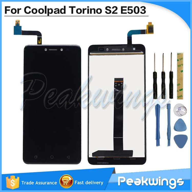Протестированный высококачественный ЖК-дисплей для Coolpad Torino S2 E503 ЖК-дисплей с сенсорным экраном в сборе