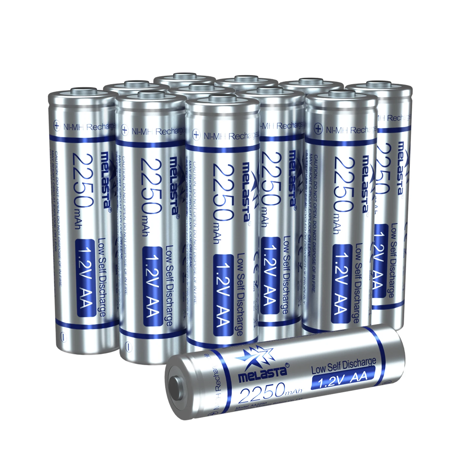 12 шт. AA 2250mAh LSD батарея 1 2 V NIMH перезаряжаемая низкая саморазряда для RC автомобиля