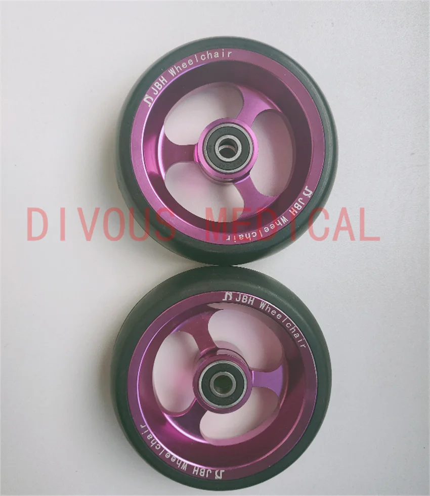 Wheelchair Accessories (2X ) 4 Inch Front Wheels for Wheelchair