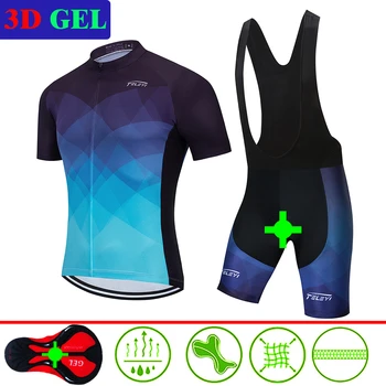 

2020 Pro Team Men's Cycling Jersey Set Summer Ropa Ciclismo Pink Suit 3D Gel Pad Quick Dry Bicycle Clothing Cycling Sets