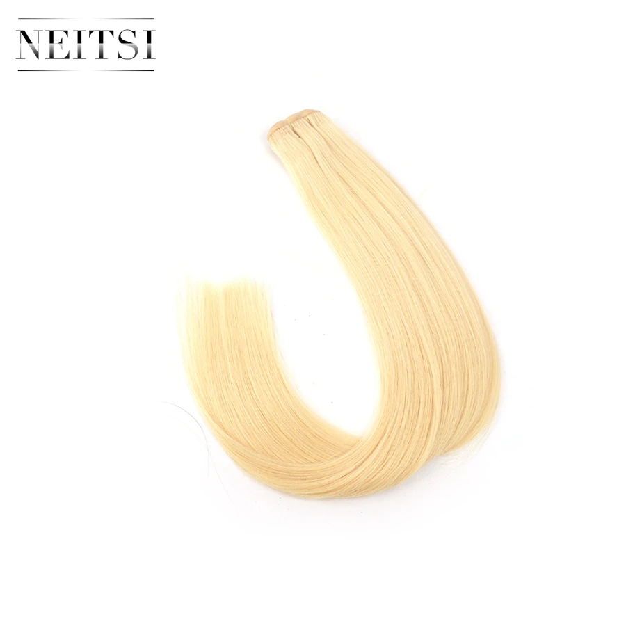 Neitsi Virgin Remy Human Hair Weft 24" 100g/pc One Donor Cuticle Aligned Intact Hair Weaves Extensions For Salon
