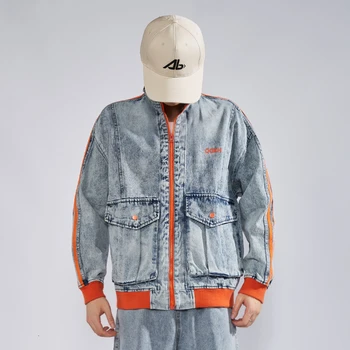 

Extfination Basic Denim Jackets Men Long Sleeve Jean Jackets Streetwear Denim Jacket Coat Male 2020 Autumn Oversized Jacket