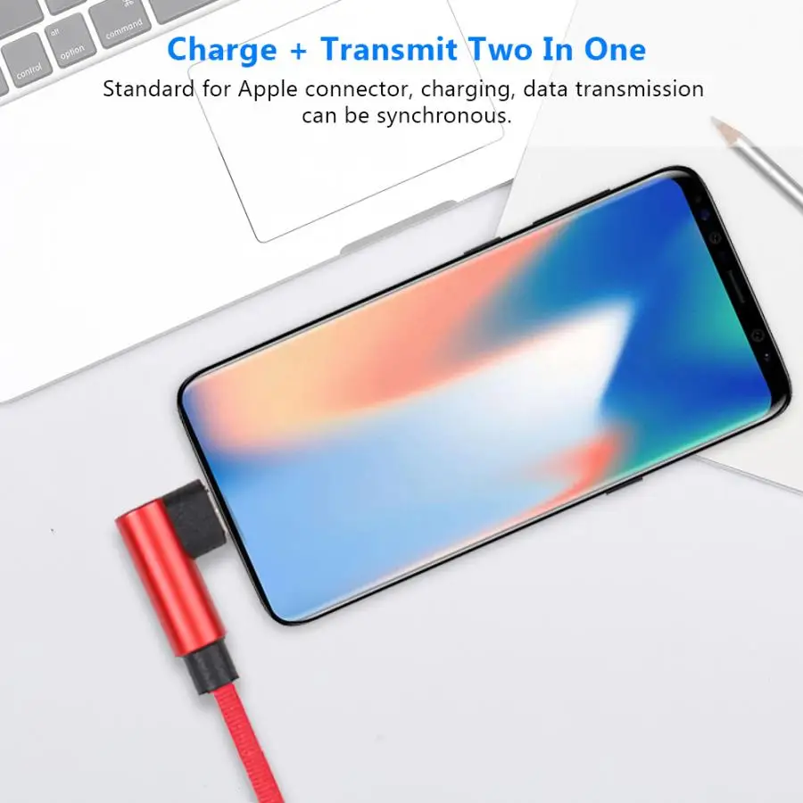 Usb type C кабель локоть зарядный кабель 2A кабель для передачи данных линии питания для 5S/6 S/7 Plus