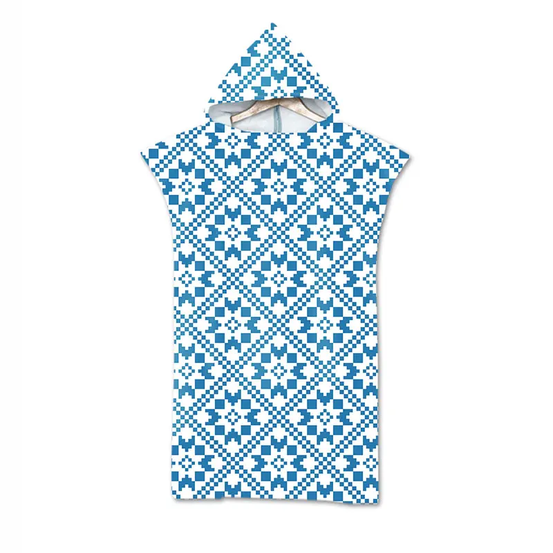 Микрофибра Wetsuit Changing Robe пончо с капюшоном, быстросохнущие полотенца с капюшоном для плавания, пляжное пончо для серфинга кофта с капюшоном в стиле бохо полотенце - Цвет: Темный хаки
