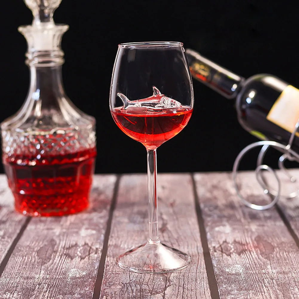 The Best Red Wine Glasses With Shark Inside Goblet Glass Lead
