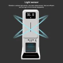 Hands Free Automatic Liquid Soap Dispenser  Of Integrated Machine Of Induction Temperature Measurement For Bathroom Kitchen 2021