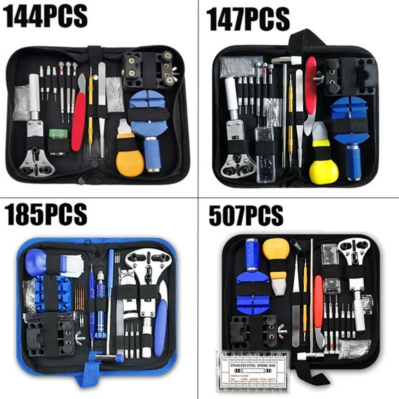Watch Tools Watchmaker Tools Parts Watch Opener Remover Repair Screwdriver Clock Repair Tool Kit 147pcs/144/16/6 pcs watch repair tool kit