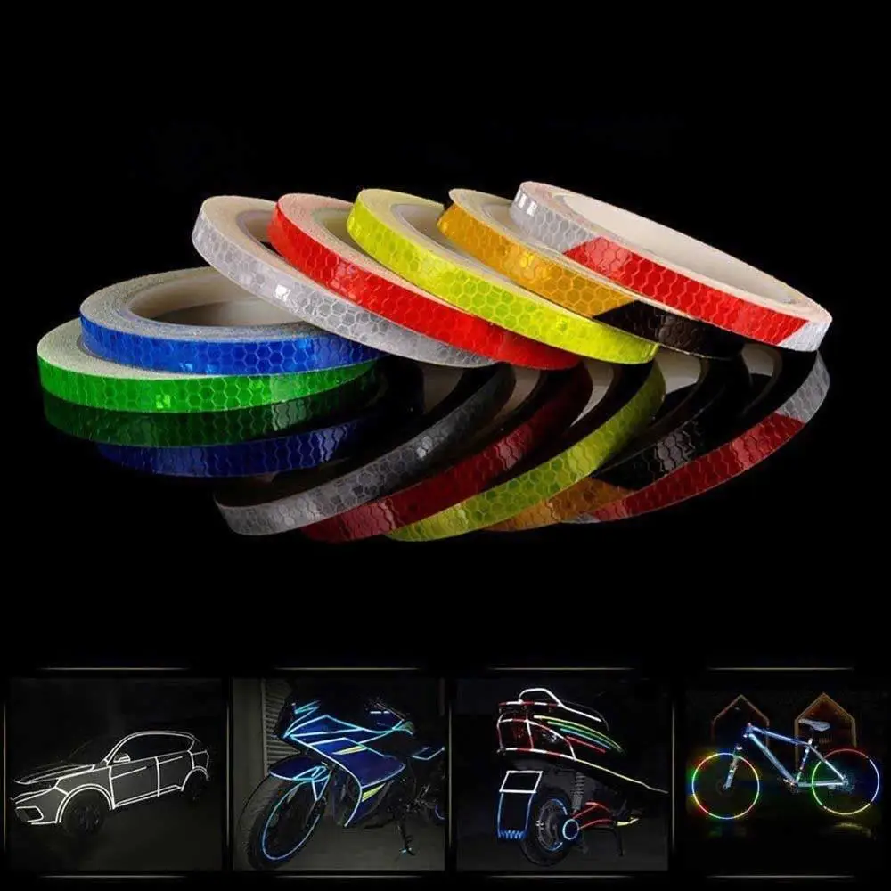 

2019 New 8M Reflective Stickers Safety Auto Car Bicycle Cycling DIY Reflector Tape