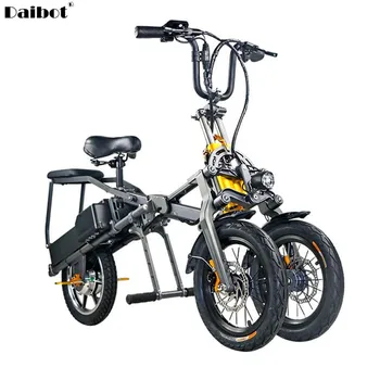 

14 Inch Electric Tricycle Scooter Three Wheels Electric Scooters 48V 15AH 80KM Portable Fast Folding Electric Scooter Adults