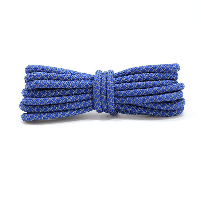 royal blue Круглые эластичные шнурки отражающие спортивные безопасные кроссовки с шнурками светоотражающие шнурки для обуви аксессуары для бега - Цвет: royal blue