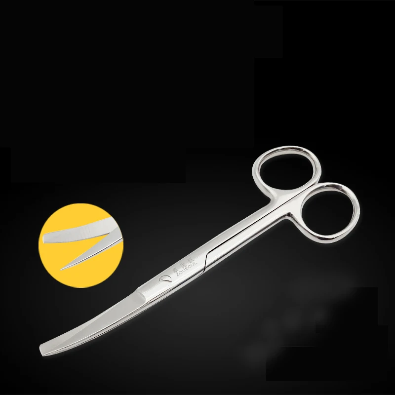 

Stainless Steel Surgical Scissors Sharp Point Round Head Curved Scissors Surgical Curved Pointed Straight Point