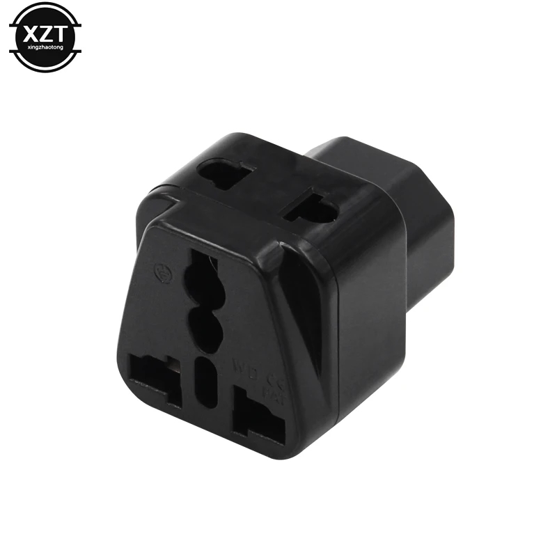 2 in 1 IEC 320 C14 Male to C13 Female Power Adapter PDU/UPS C13 Universal Female AU/US/UK/EU special conversion plug