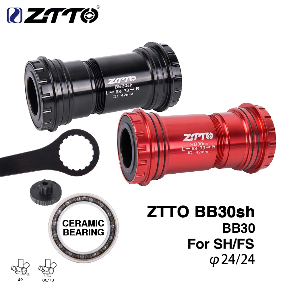 ZTTO MTB велосипед BB30 24 адаптер велосипеда Пресс Fit нижние ось кронштейна