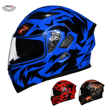 

Motocross Full Face helmet Removable Washable Motorcycle scooter Locomotive Helmet Off-road Motobike Helmets