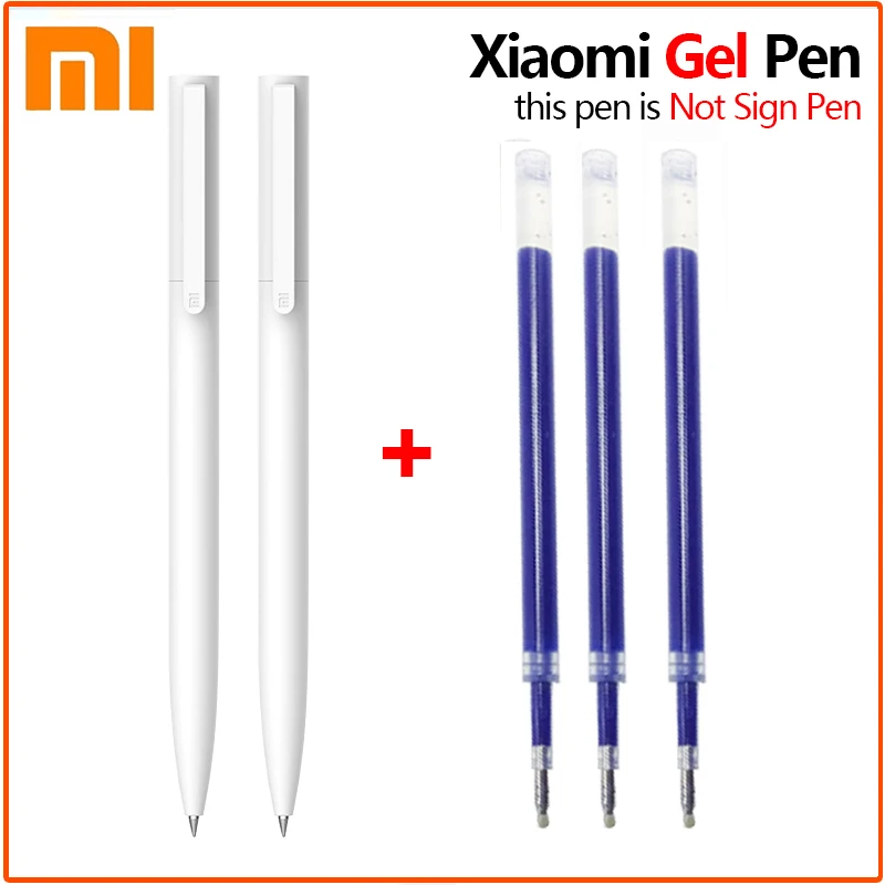  Xiaomi Gel Pen 0.5MM Black Ink Press Pen Japan MiKuni Ink Write Smooth Gel Ink Pen For School Office Stationery