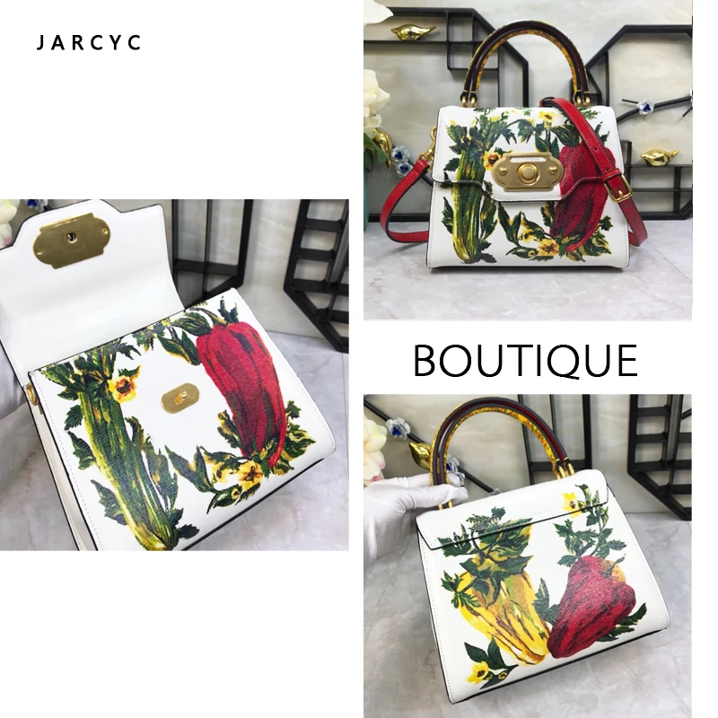 

White flowers Women High Quality Female Bag Designer Bolsos Mujer Sac A Main Tote Famous Designer Handbags Genuine Leather