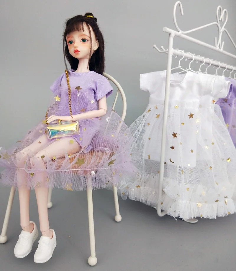 Кукла Blyth одежда черный белый фиолетовый Элегантное Длинное кружевное платье для Барби, ob24, azone Blyth юбка 1/6 кукла аксессуары Одежда