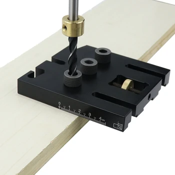 

Tool Doweling Jig Kit Parts 3in1 Woodworking Clip Clamp Adjustable Drill