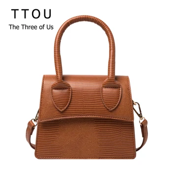

PU Lizard pattern Women Handbag Fashion Solid Lady Top-Handle Bag Casual All Match Female Shoulder Crossbody Messenger Bag