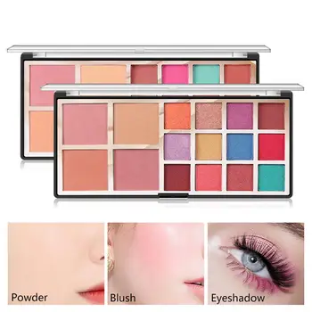 

2019 Beauty MISS ROSE 3 in 1 Matte Eyeshadow Palette Blush Pressed Powder Matte Eye shadow Palette Make up Palette Cosmetics