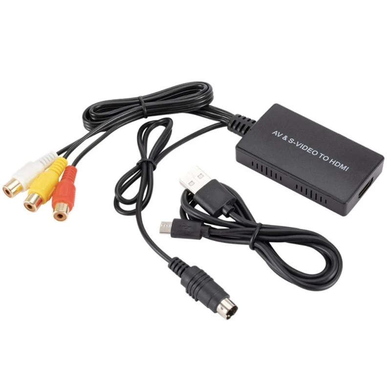 Конвертер K3NB CVBS Svideo-HDMI адаптер PS2 HDMI AV-HDMI поддержка 1080P PAL/NTSC совместим с WII |