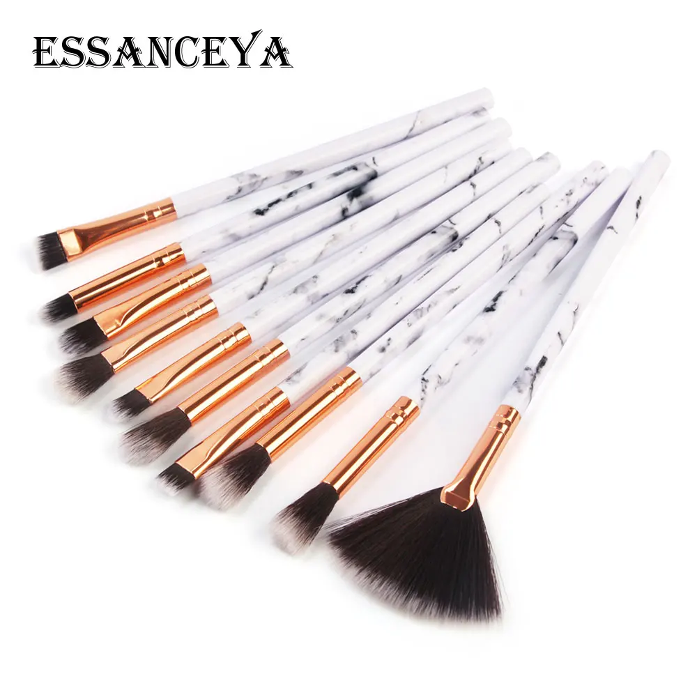 ESSANCEYA, 5/10 шт., набор кистей для макияжа с мраморной ручкой, тени для век, кисти для макияжа глаз, косметические Косметические Инструменты, набор кистей для макияжа