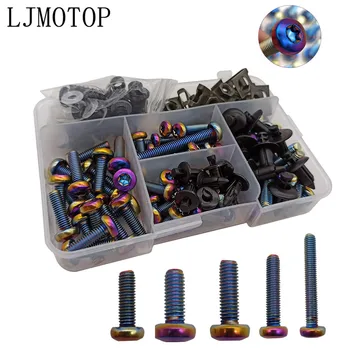 

M5 M6 Universal CNC Motorcycle Fairing screws Bolt outer Hexangular Screw Nut For BMWC600 Sport F650GS F800GT HP2 Enduro K1200R