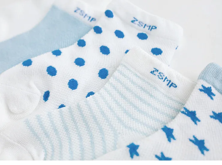 5 пар в упаковке,, носки для малышей от 0 до 2 лет детские летние сетчатые ультратонкие дышащие носки со звездами и Луной для мальчиков и девочек