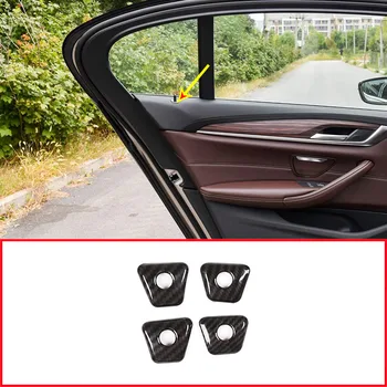 

For BMW 5 Series G30 2017 2018 2019 2020 Carbon Fiber Style ABS Chrome Car Interior Door Lock Cover Trim Car Accessories