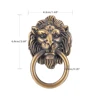 42* 68m Vntage Lion Head Furniture Handle Lion Head Knob With Ring Wardrobe Drawer Door Pull Retro Decoration ► Photo 1/5