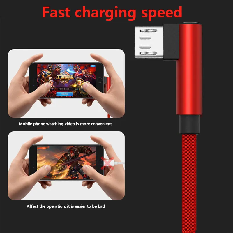 Micro USB быстрый заряд кабеля налокотник 2 м, чтобы не повредить машину, строка данных для huawei Xiaomi samsung зарядное оборудование