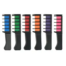 10 шт Горячая Мода одноразовая краска для волос Расческа Временная Краска для волос Мел порошок с расческой салон для волос Тушь для ресниц карандаш для красоты