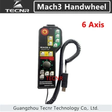 TECNR CNC Mach3 6 оси ручной пульт дистанционного управления маховик подвеска с USB DSP JOG кодер для ЧПУ