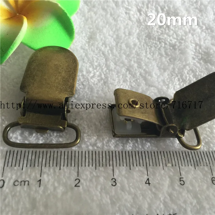 10Pcs 1.5" Pacifier Suspender Clips Ribbon Craft Hook Holder Insert For Baby 