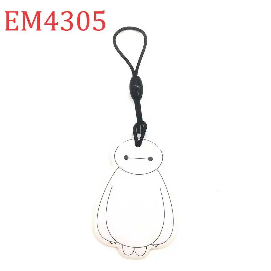 1pcs Random Color 125 кГц мультяшный водонепроницаемый брелок Перезаписываемый RFID пустая карта EM4305 T5577 брелок для ключей контроль доступа Быстрая - Цвет: 1pcs Random Color