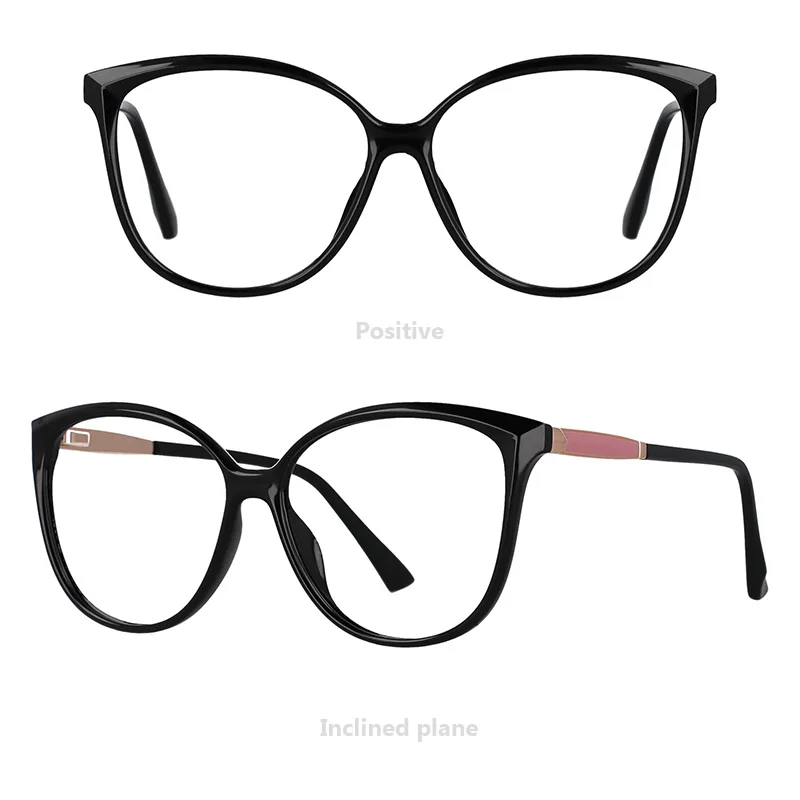 best blue light blocking glasses 53088 For Lady Sexy Oversized Cat Eye Glasses Frames Women Fashion Computer Eyeglasses glasses to protect eyes from screen