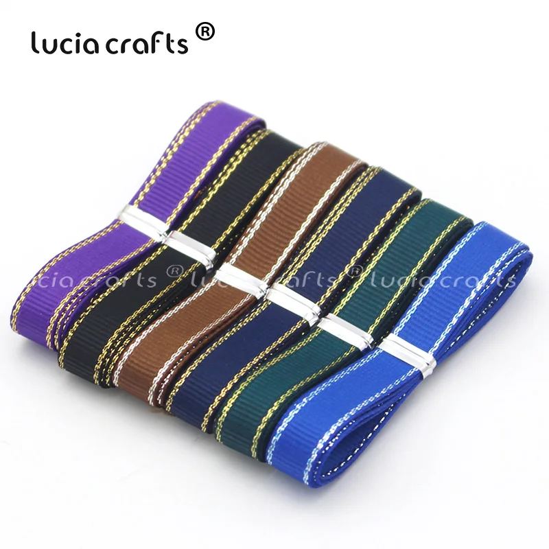 Lucia crafts 6/10/15/25 мм твердая цветная корсажная лента поделки своими руками шитьё вручную Материал вечерние Свадебные украшения T0401 - Цвет: Mixed color 4  6y