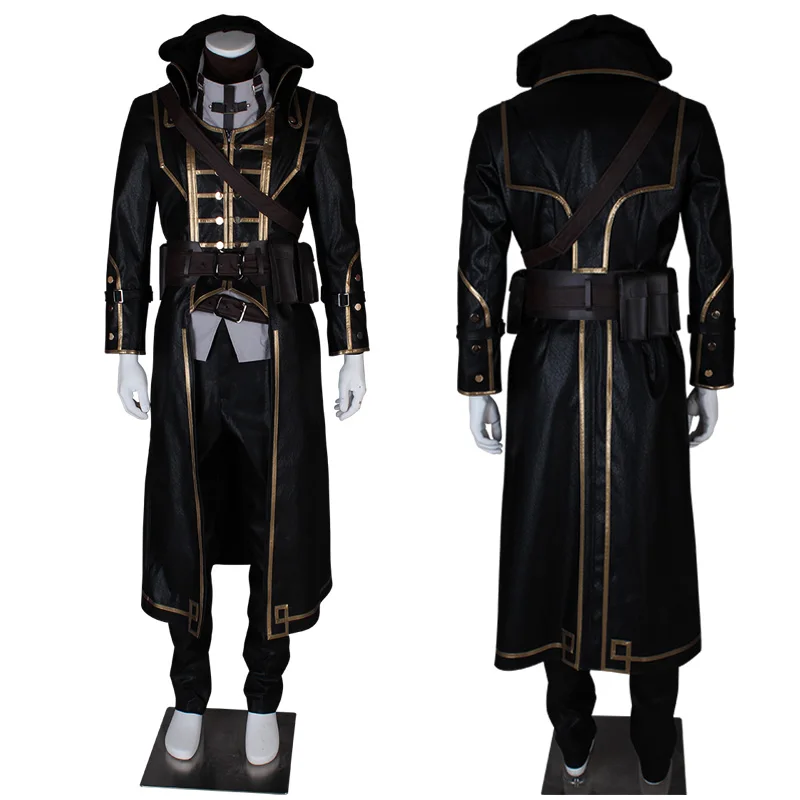 Костюм Dishonored для косплея Корво аттано карнавальный костюм полный комплект длинное кожаное пальто Высокое качество крутые мужские костюмы на Хэллоуин