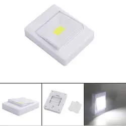 Переключатель блочный светодиодный настенный светильник ночник Магнитный AAA батарея работает ультра яркий светильник с волшебной лентой