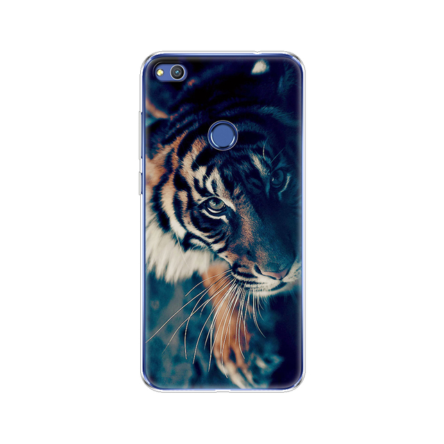 phone case for huawei honor 8 lite soft tpu silicon back cover 360 full for honor 8 liteprotective printing clear coque