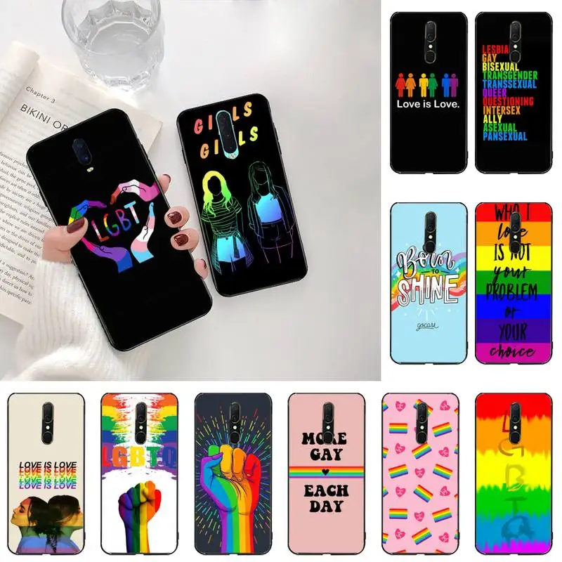 Мягкий силиконовый чехол для телефона CUTEWANAN LGBT lesbial Gay Transgender Oppo A5 A9 2020 Reno2 z Renoace 3pro