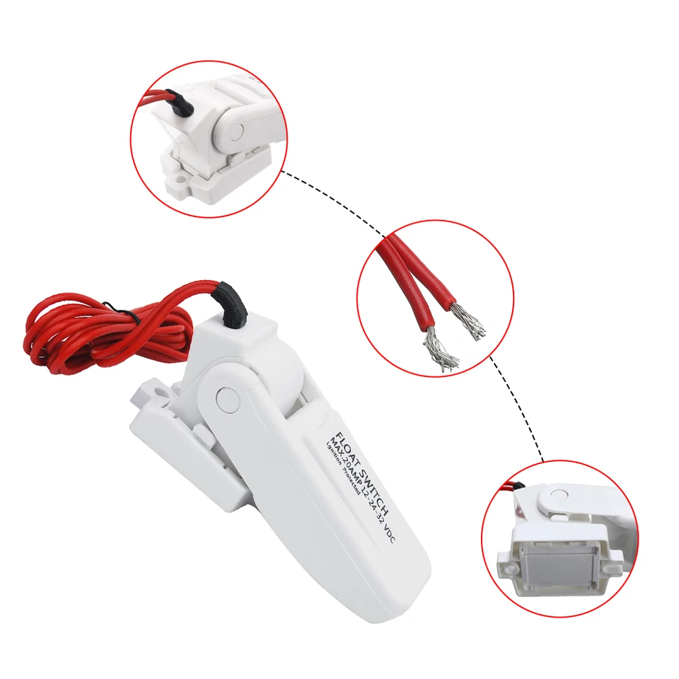 Pulsante Galleggiante Automatico Per Pompa Di Sentina Nautica - 12V, Impermeabile, Per Barche E Yacht