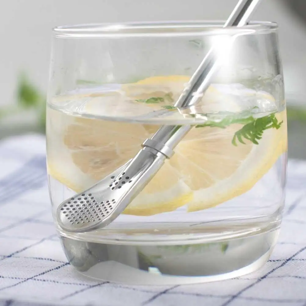 Drinking Straws Strainer Creative Stainless Steel Handmade Yerba Mate Bombilla Gourd Washable Practiacl Drinking Tool