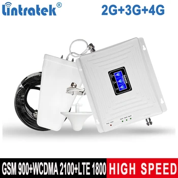 

Lintratek 2G GSM 900 3G 4G Signal Booster 4G 1800 3G 2100MHz Ampli Cellphone Repeater Tri-Band Signal Amplifier GSM UMTS LTE