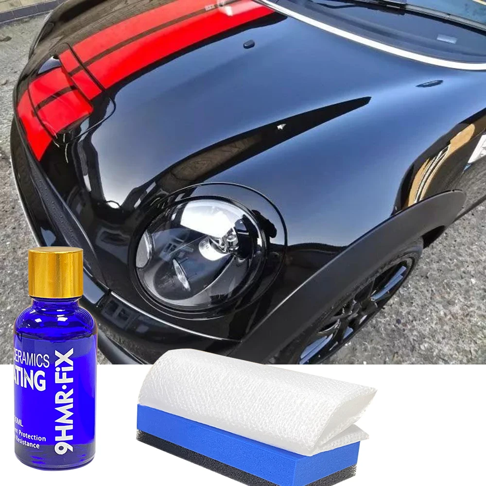 Auto Paint Coating Spray Car Scratch Repair Paste 9H Car Oxidation Liquid Ceramic Coat Super Hydrophobic Glass Coating Set Polysiloxane and Nano materials Care Multicolor H9