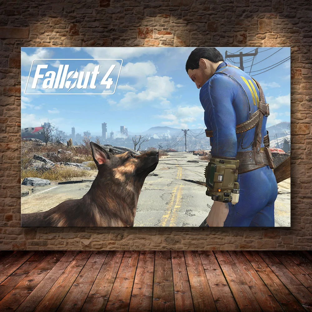 36 Fallout 4 плакат видеоигры г-н галька кошка плакаты и репродукции, настенное Искусство Картина на холсте детская комната декорации Декор для дома - Цвет: 36