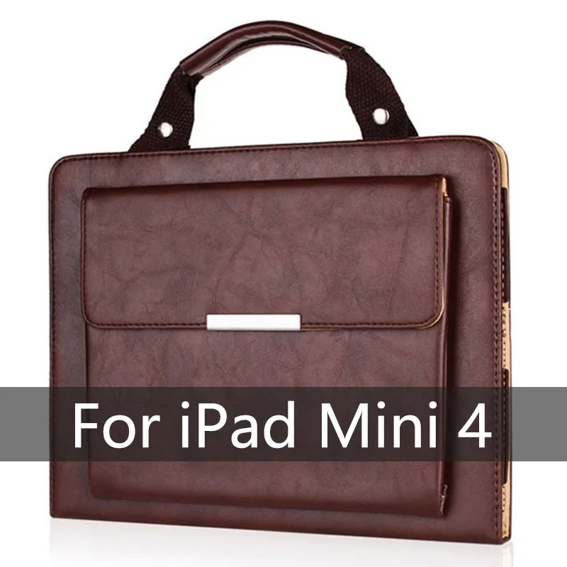 Для Ipad Mini 1 2 3 чехол для планшета из искусственной кожи, чехол-портфель, откидная подставка, чехол-кошелек, сумочка, для Apple iPad mini 4, умный чехол - Цвет: Белый
